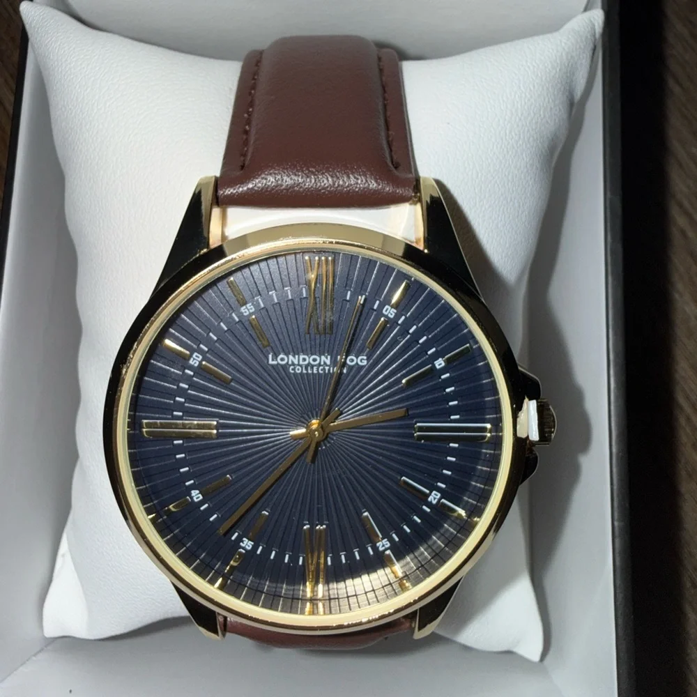 NWT London Fog Gold and Brown Watch - Picture 3 of 5